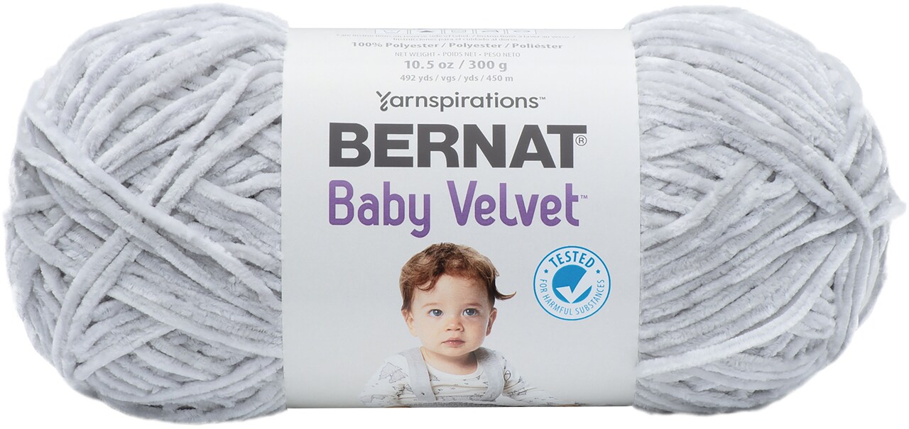 Bernat Baby Velvet Big Ball Yarn Misty Gray